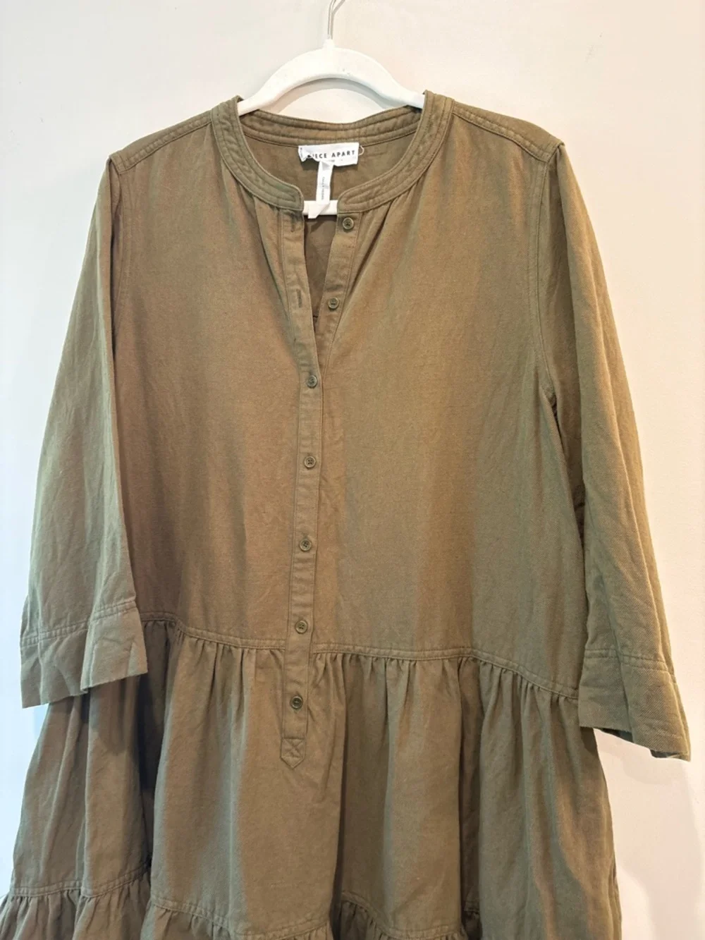 APIECE APART Olive Maurino Drop Waist Mini Dress - Picture 4 of 9
